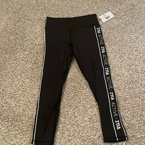 Black Logo Stripe Light n Tight Hi-Rise